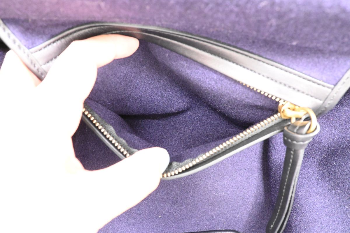 Celine Medium Phantom in Navy Blue Felt