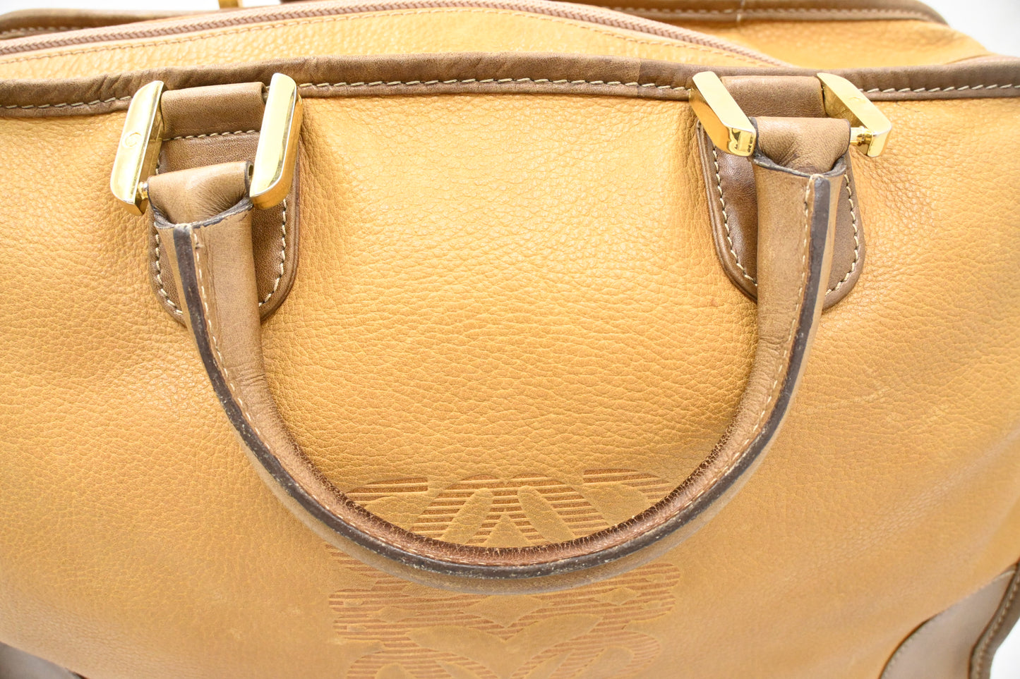 Loewe Boston Bag in Brown Leather
