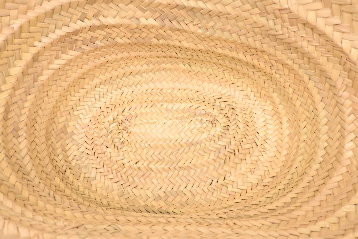 Versace Basket Bag in Raffia and Light Brown Leather