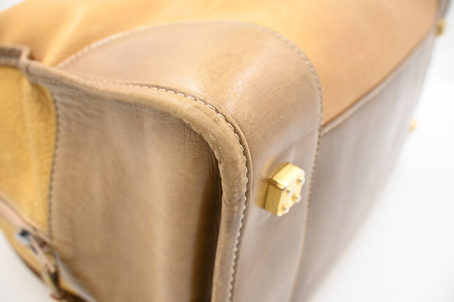 Loewe Boston Bag in Brown Leather