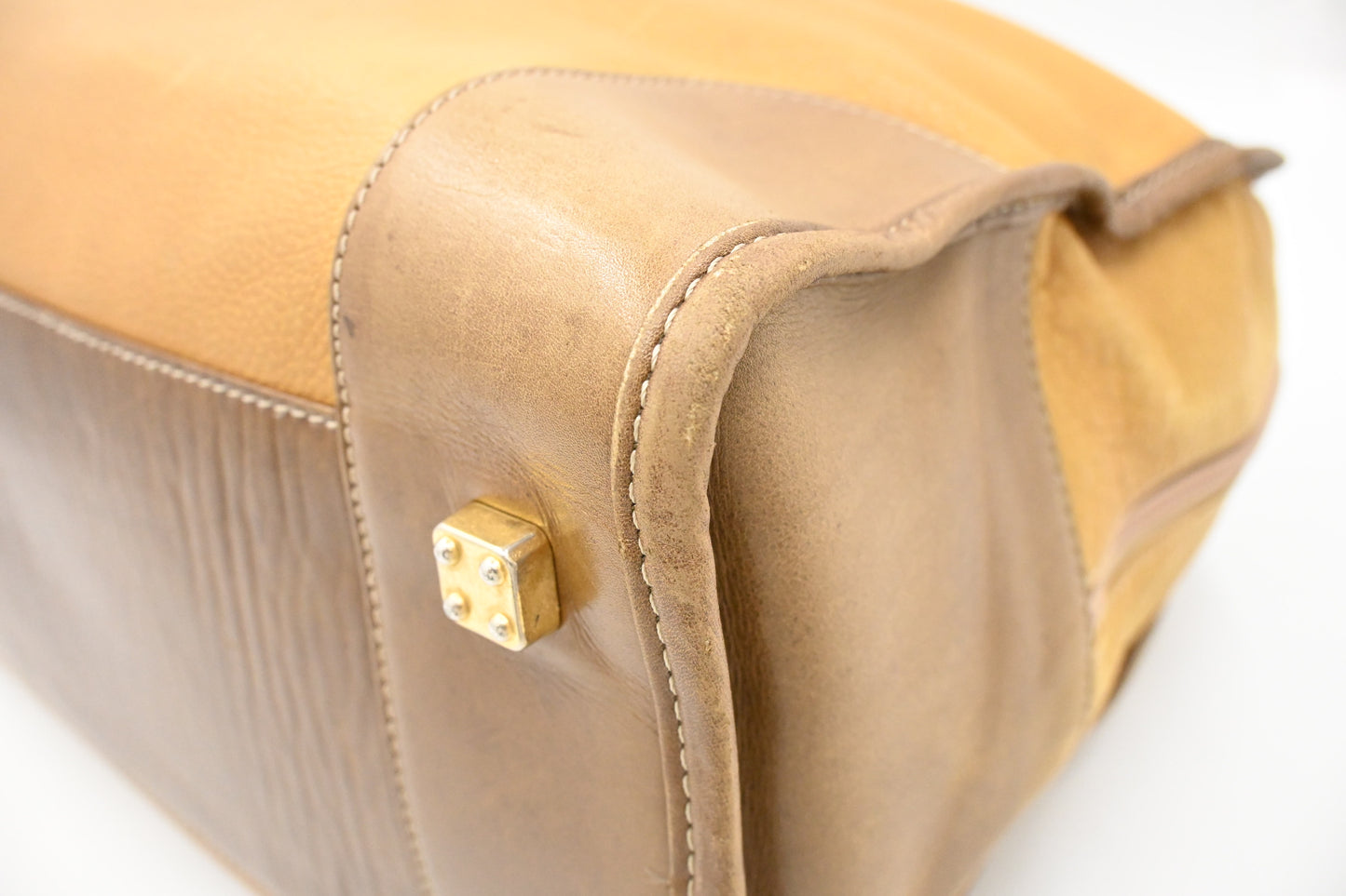 Loewe Boston Bag in Brown Leather