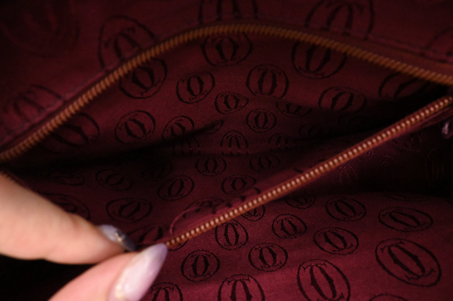Cartier Crossbody in Burgundy Leather