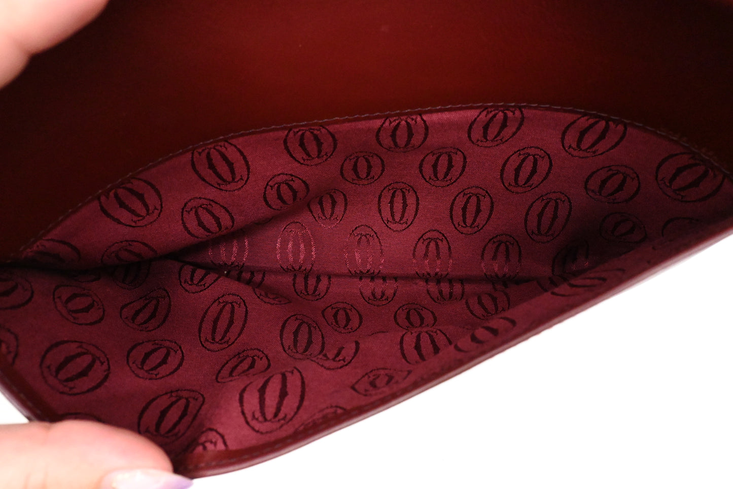 Cartier Crossbody in Burgundy Leather