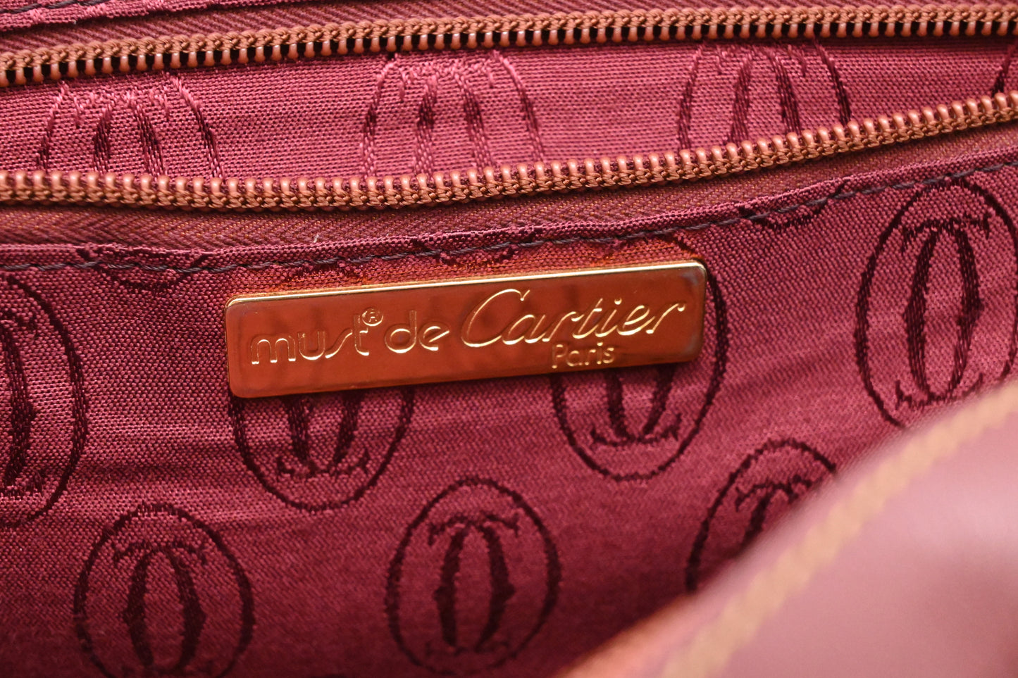 Cartier Crossbody in Burgundy Leather