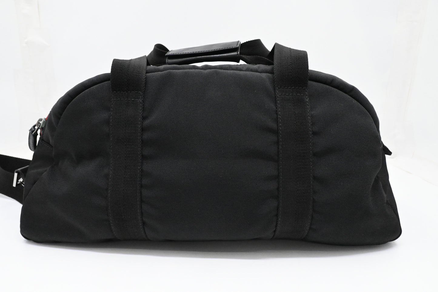 Gucci Bowling Bag in Black Nylon Canvas