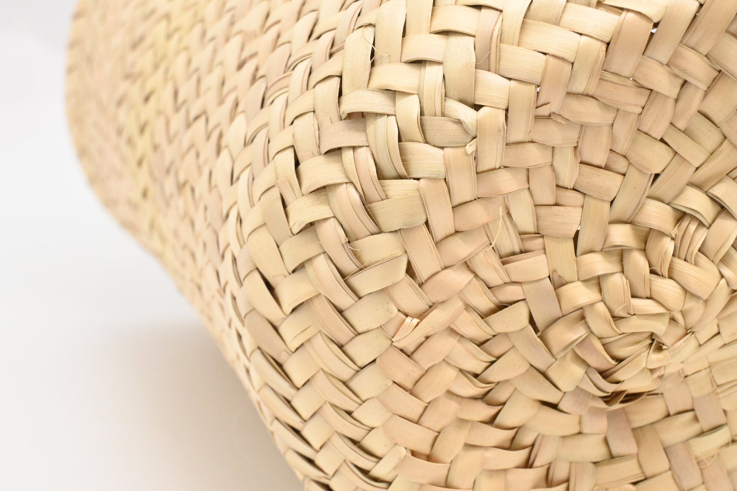 Versace Basket Bag in Raffia and Light Brown Leather