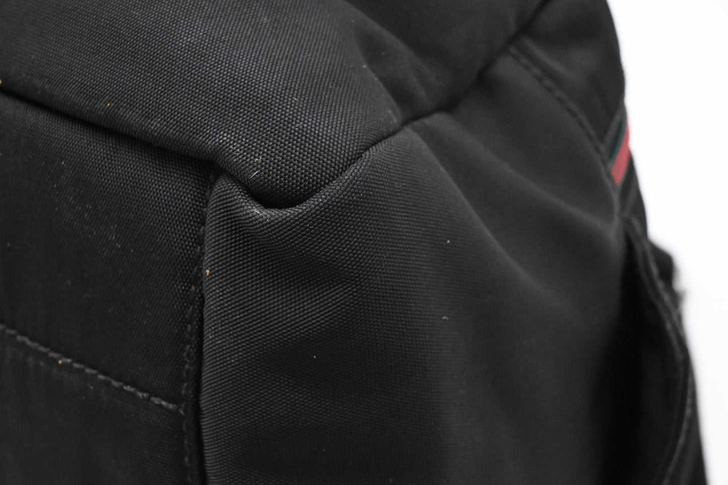 Gucci Bowling Bag in Black Nylon Canvas
