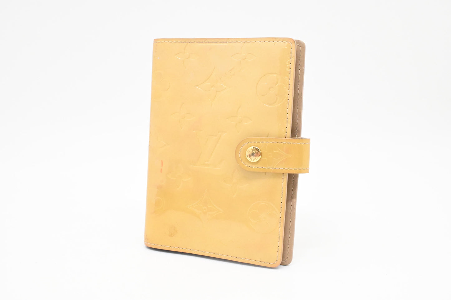Louis Vuitton Agenda PM in Light Yellow Vernis Leather