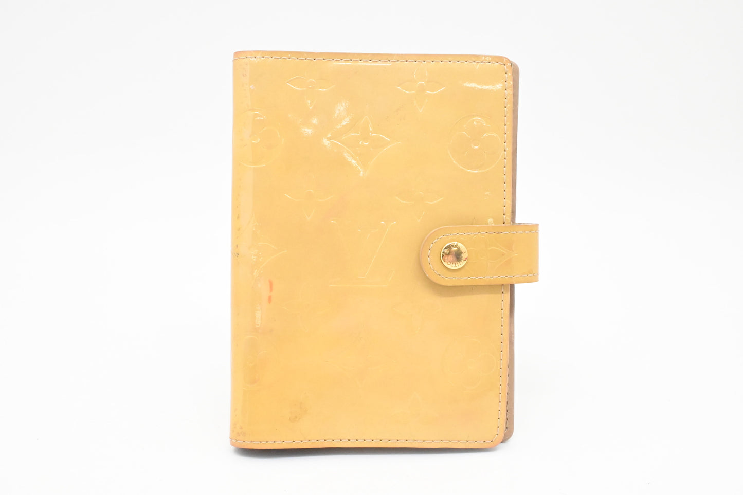 Louis Vuitton Agenda PM in Light Yellow Vernis Leather