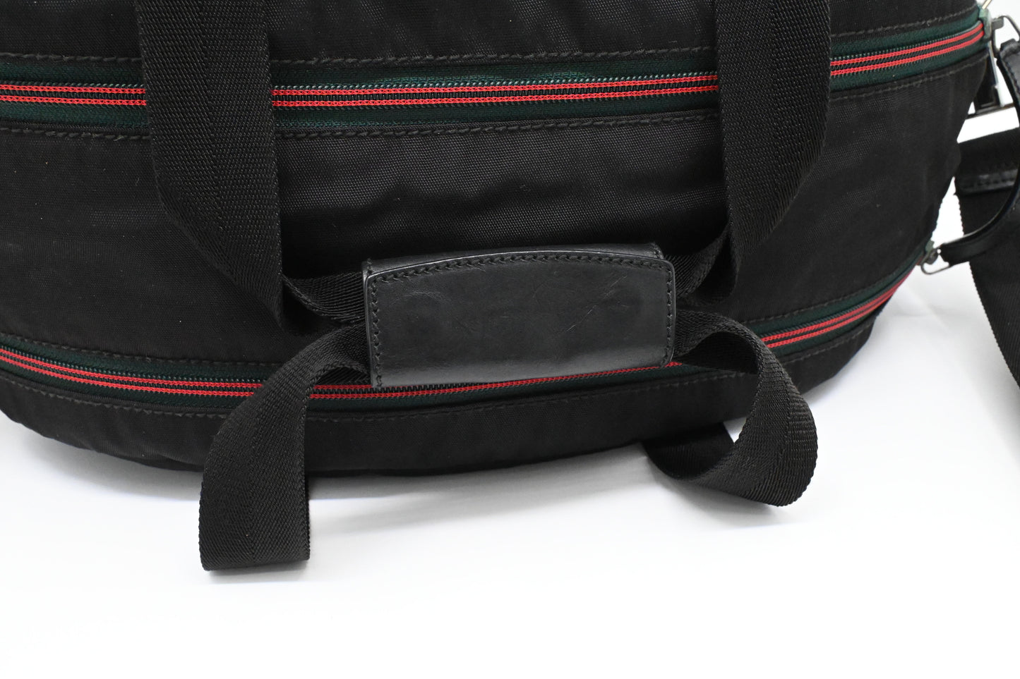 Gucci Bowling Bag in Black Nylon Canvas