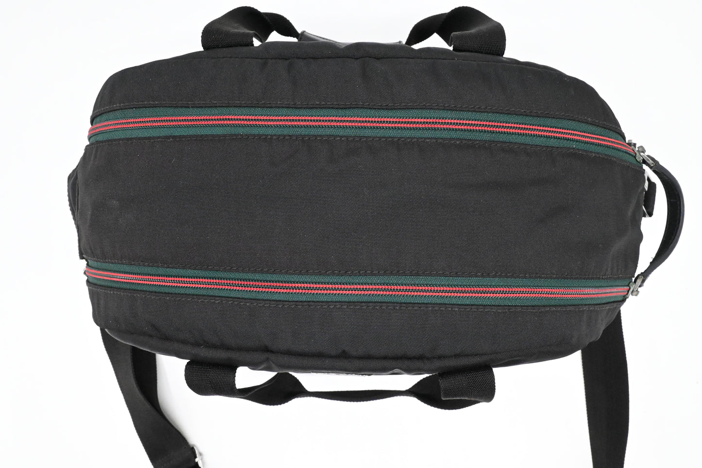 Gucci Bowling Bag in Black Nylon Canvas