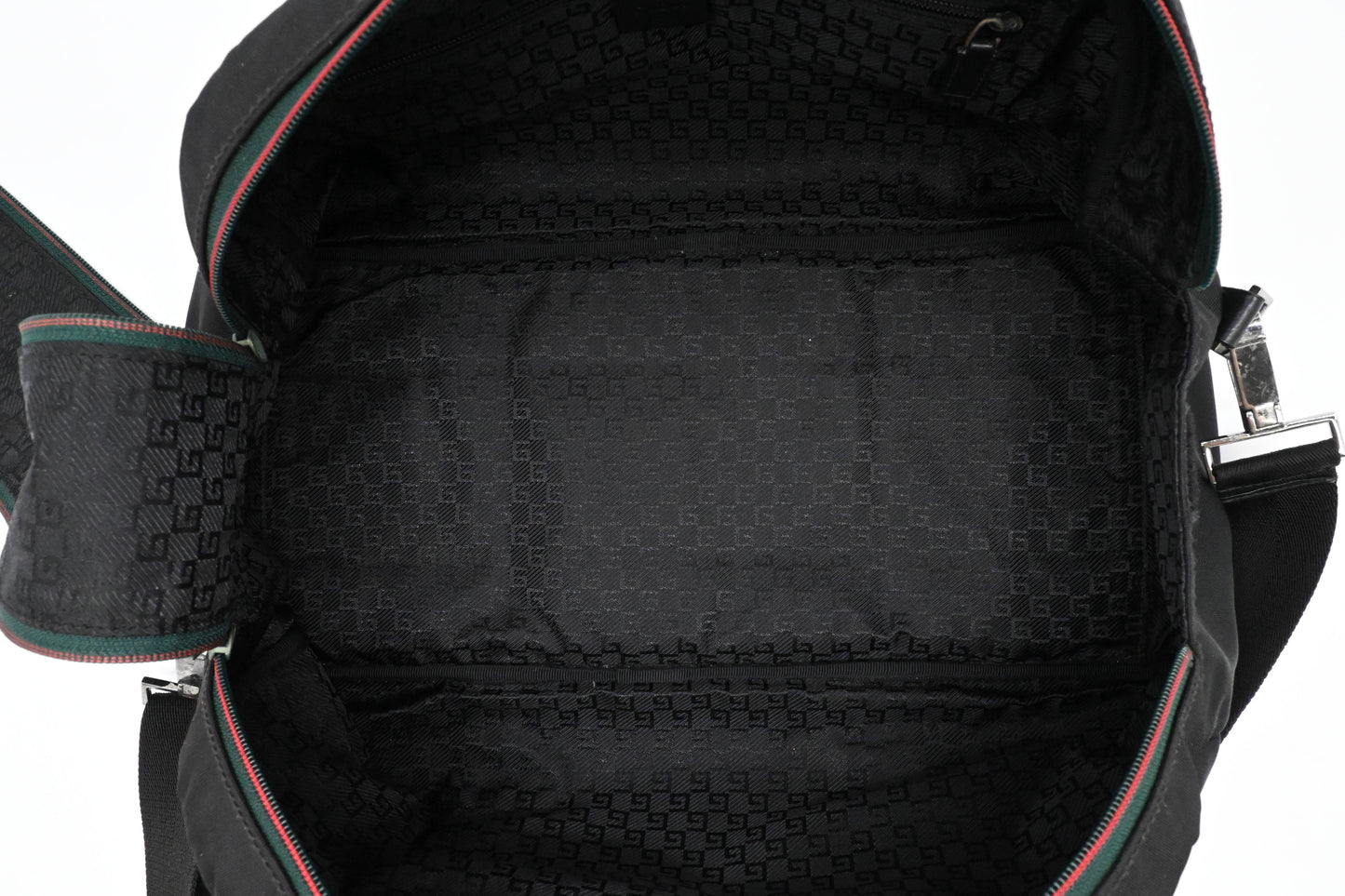 Gucci Bowling Bag in Black Nylon Canvas