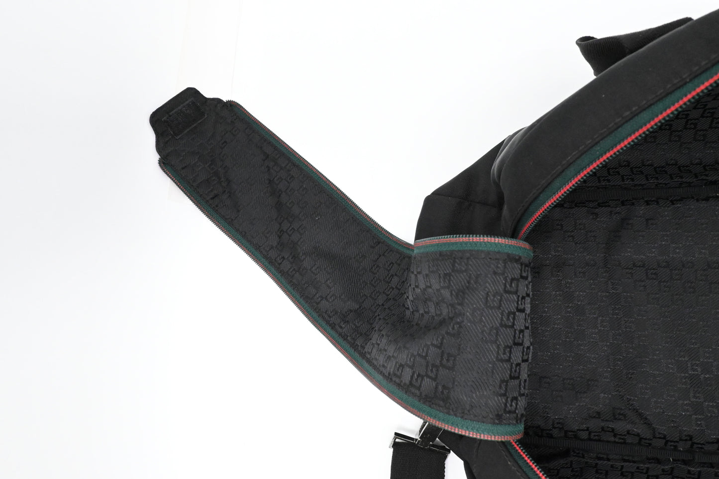 Gucci Bowling Bag in Black Nylon Canvas