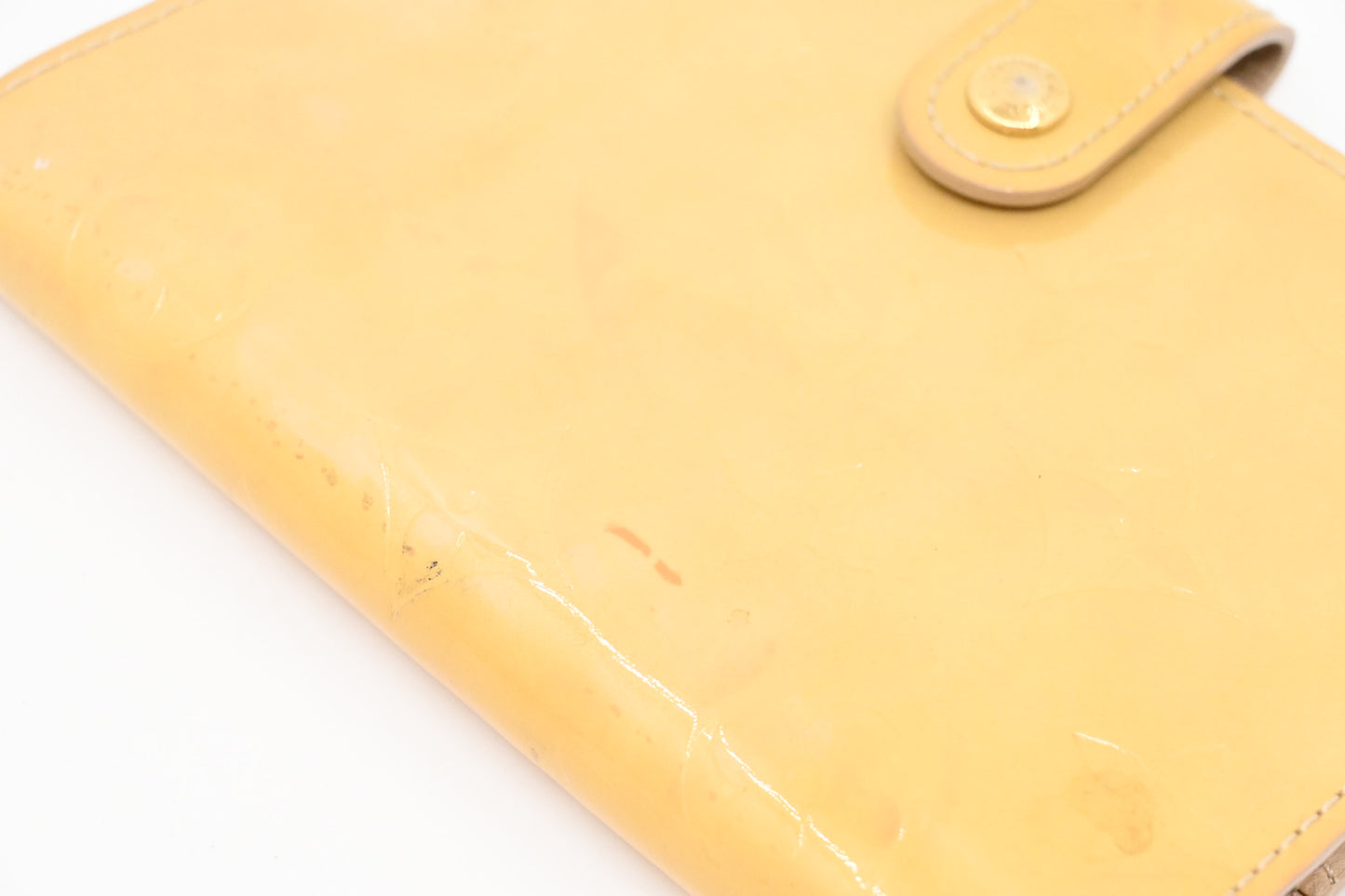 Louis Vuitton Agenda PM in Light Yellow Vernis Leather