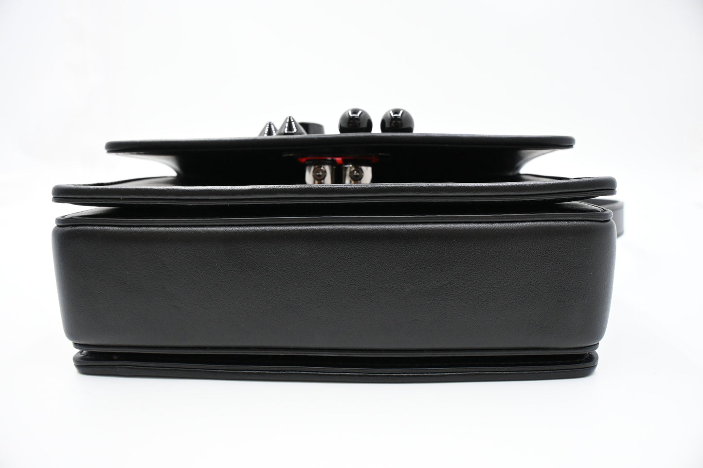 Louboutin Carasky Shoulder Bag in Black Leather