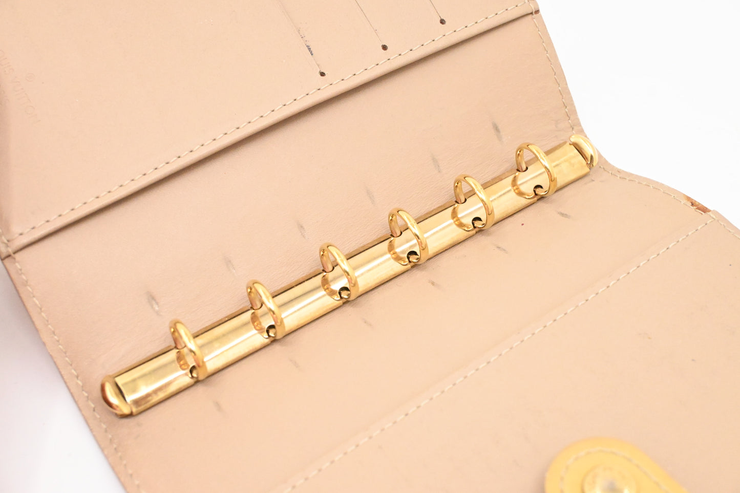 Louis Vuitton Agenda PM in Light Yellow Vernis Leather