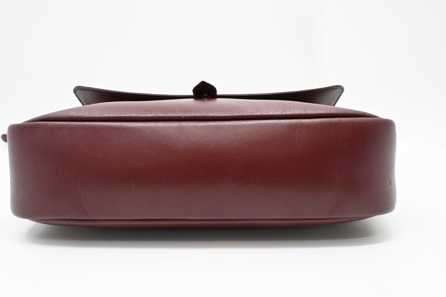 Cartier Shoulder Bag in Burgundy Leather
