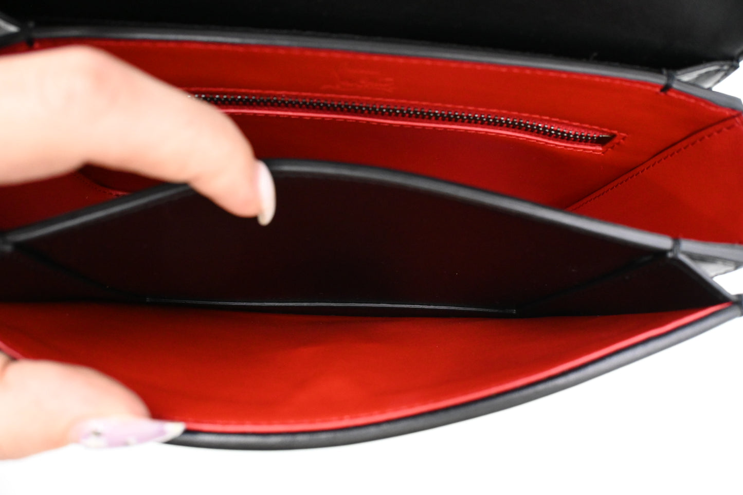 Louboutin Carasky Shoulder Bag in Black Leather