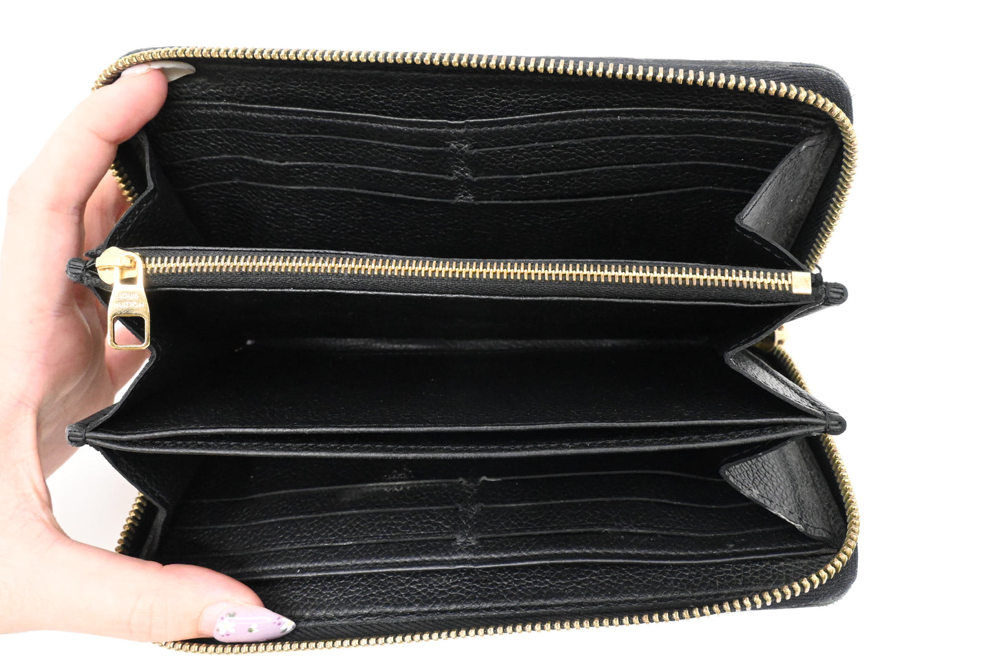 Louis Vuitton Long Zippy Wallet in Black Empreinte Leather