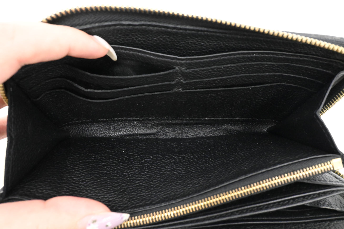 Louis Vuitton Long Zippy Wallet in Black Empreinte Leather