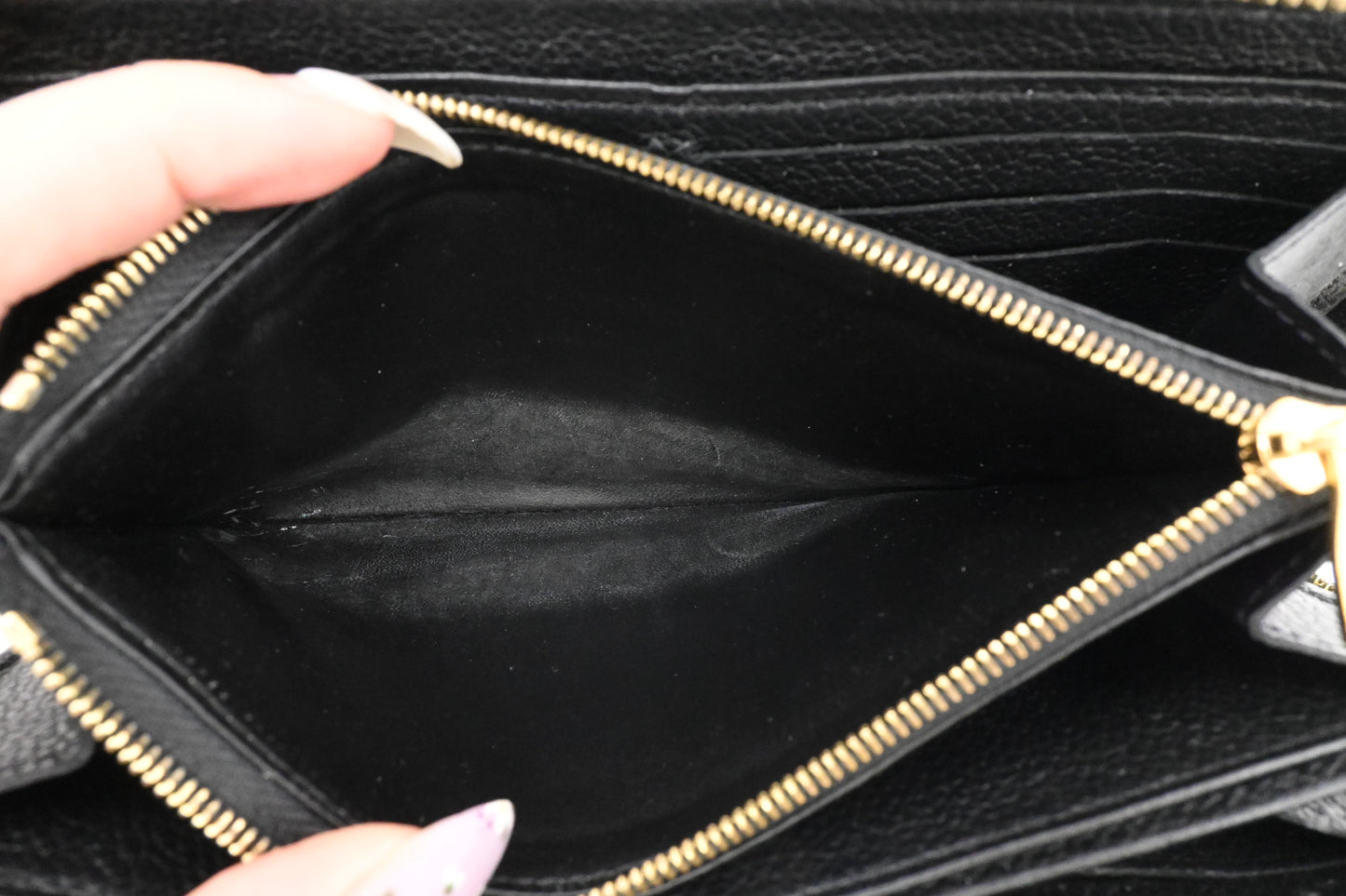 Louis Vuitton Long Zippy Wallet in Black Empreinte Leather