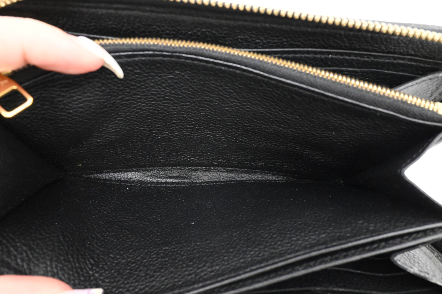 Louis Vuitton Long Zippy Wallet in Black Empreinte Leather
