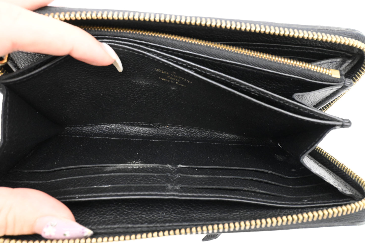 Louis Vuitton Long Zippy Wallet in Black Empreinte Leather