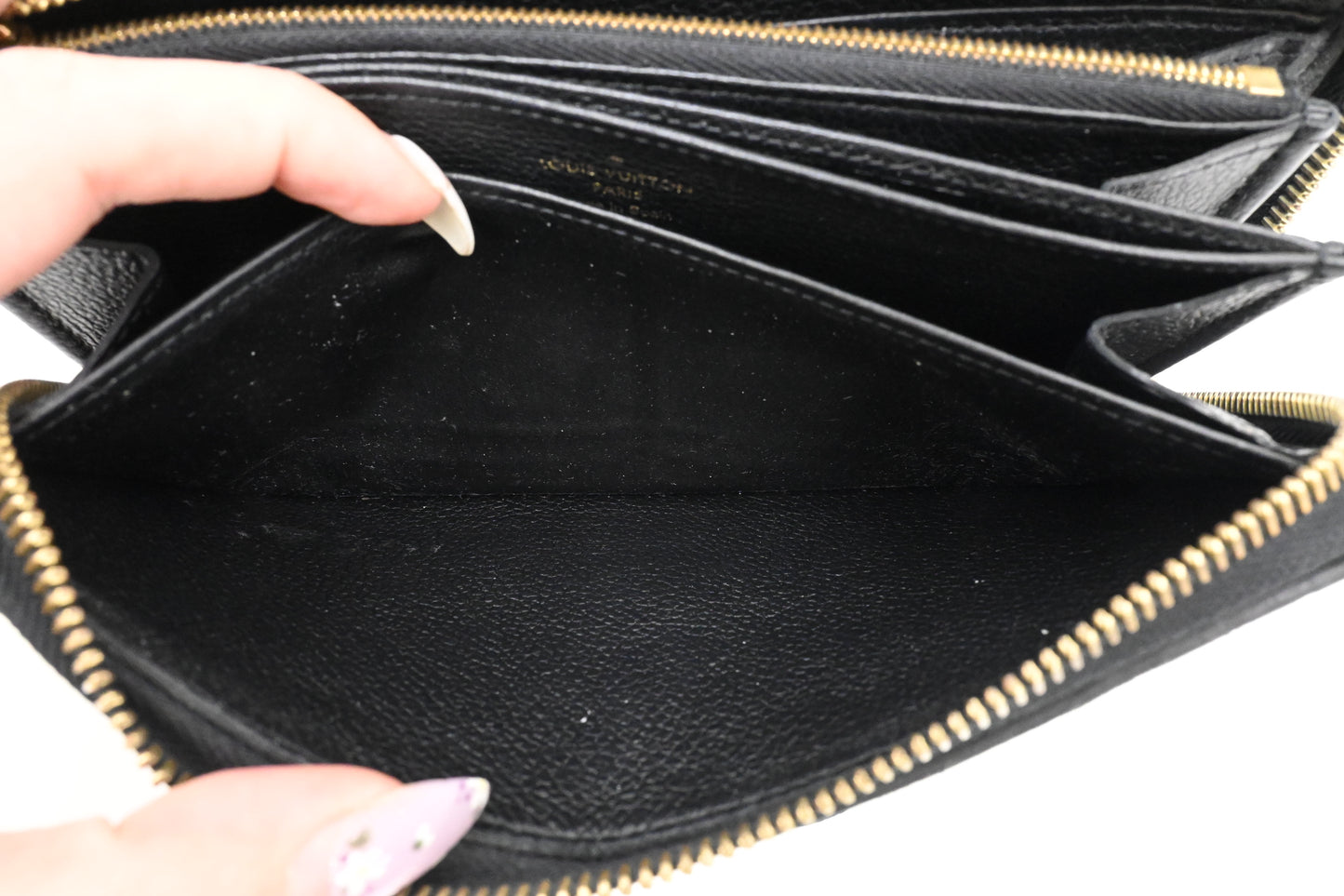 Louis Vuitton Long Zippy Wallet in Black Empreinte Leather