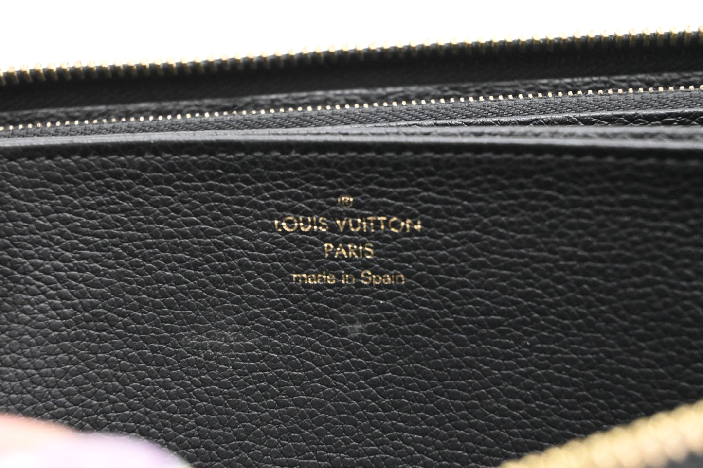 Louis Vuitton Long Zippy Wallet in Black Empreinte Leather