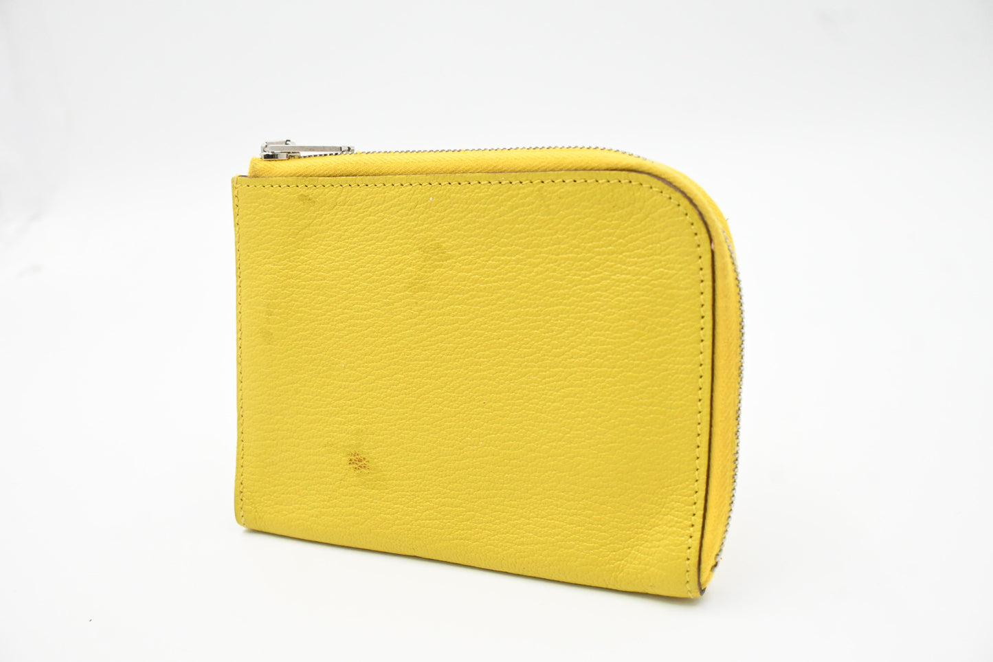 Hermes Small Azap Wallet in Yellow Leather