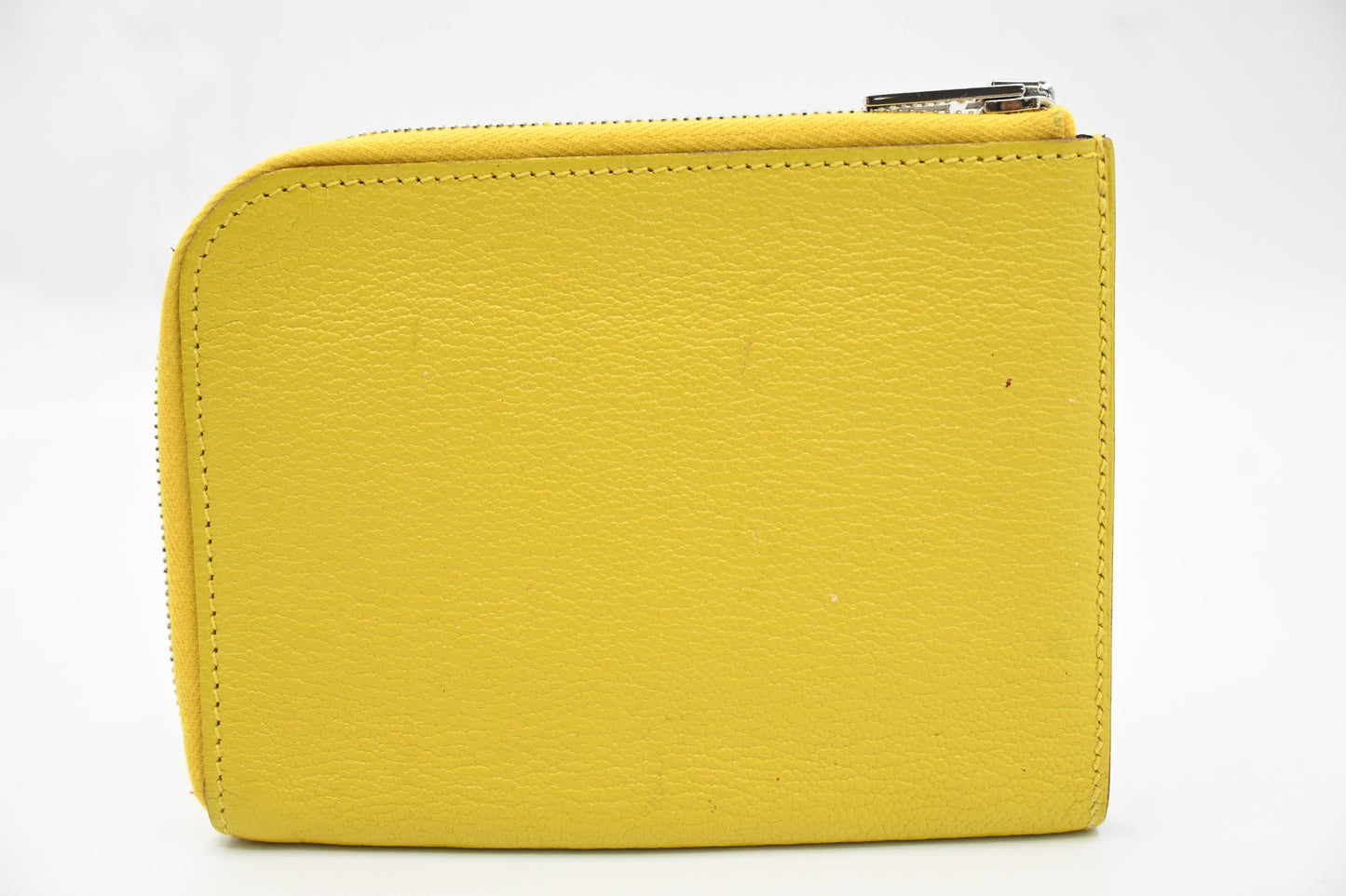 Hermes Small Azap Wallet in Yellow Leather