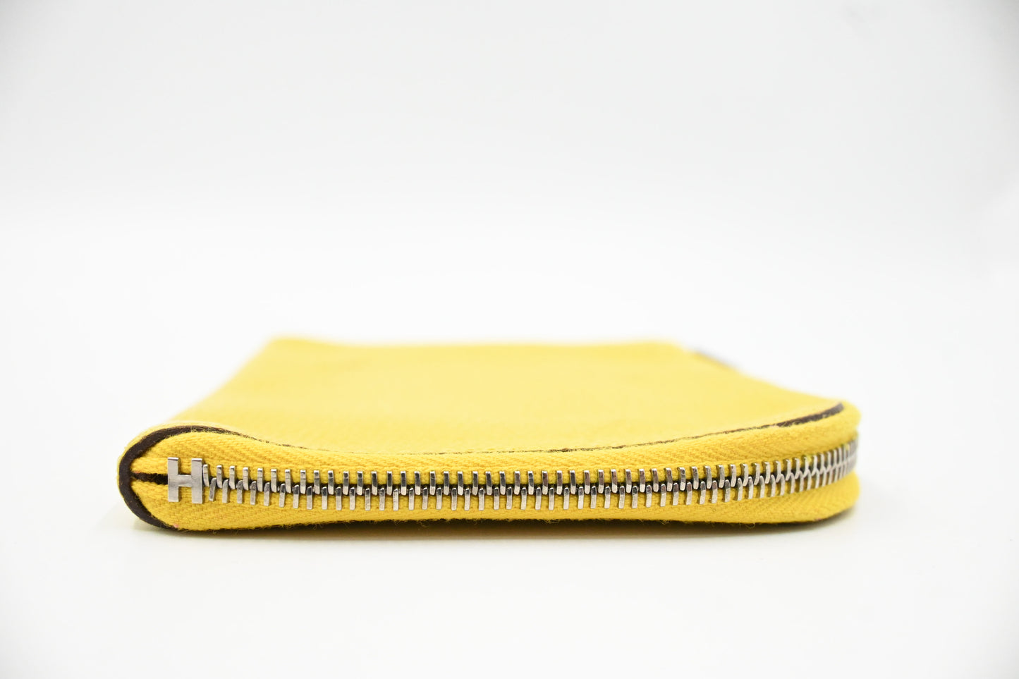 Hermes Small Azap Wallet in Yellow Leather