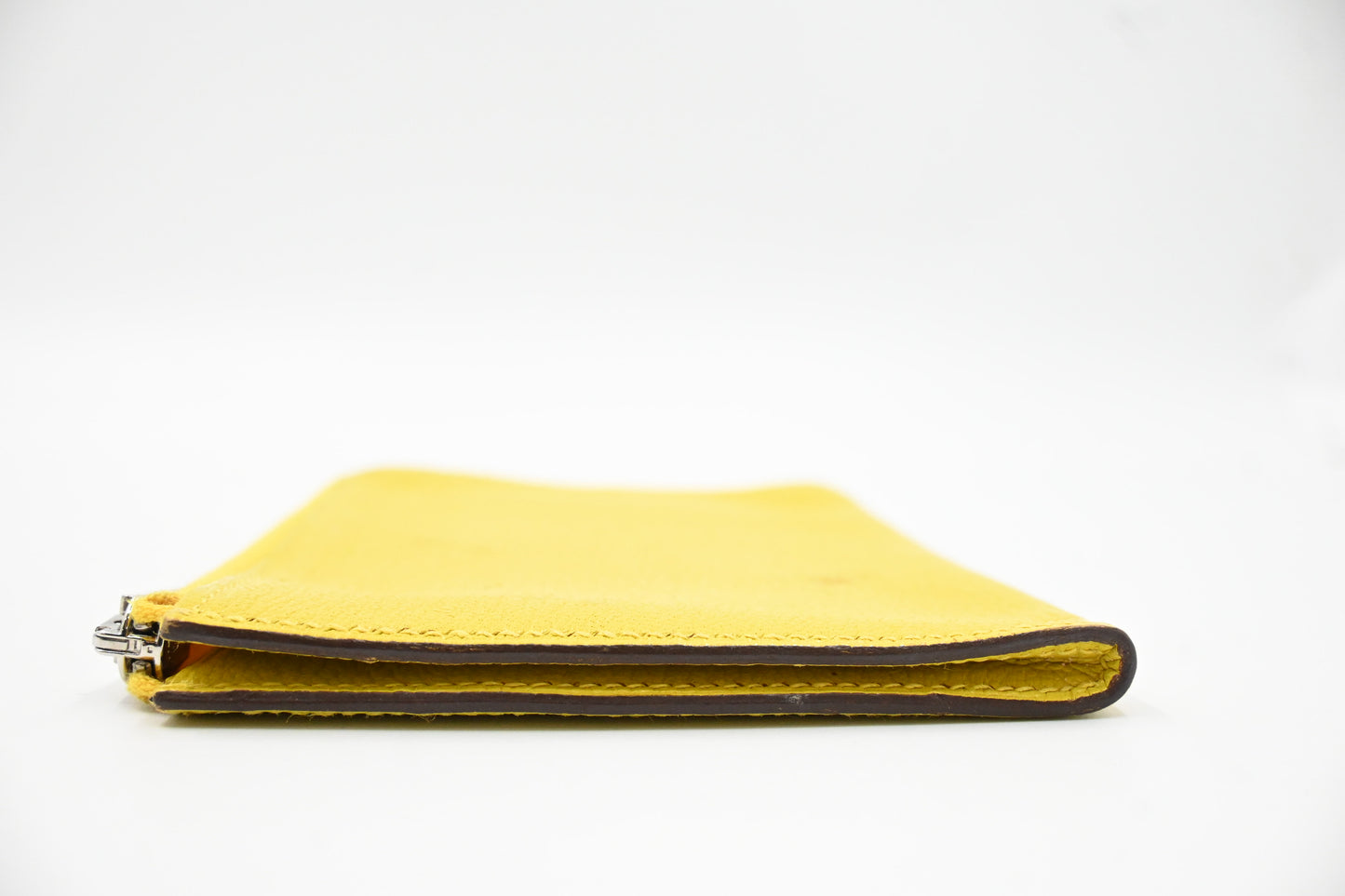 Hermes Small Azap Wallet in Yellow Leather