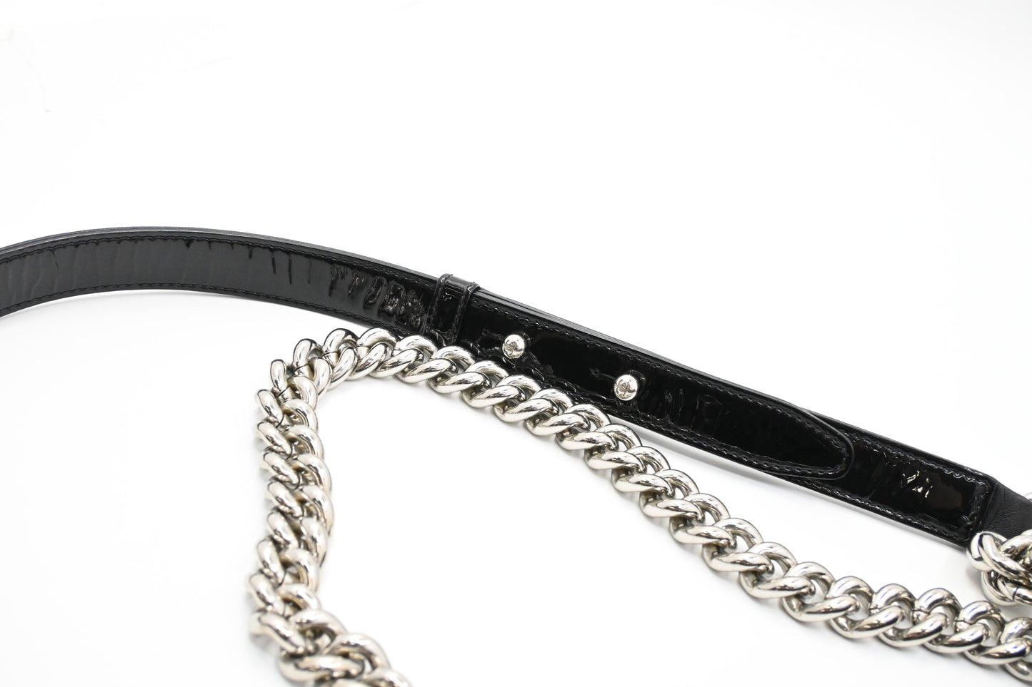 Chanel Boy Medium in Black Patent Leather