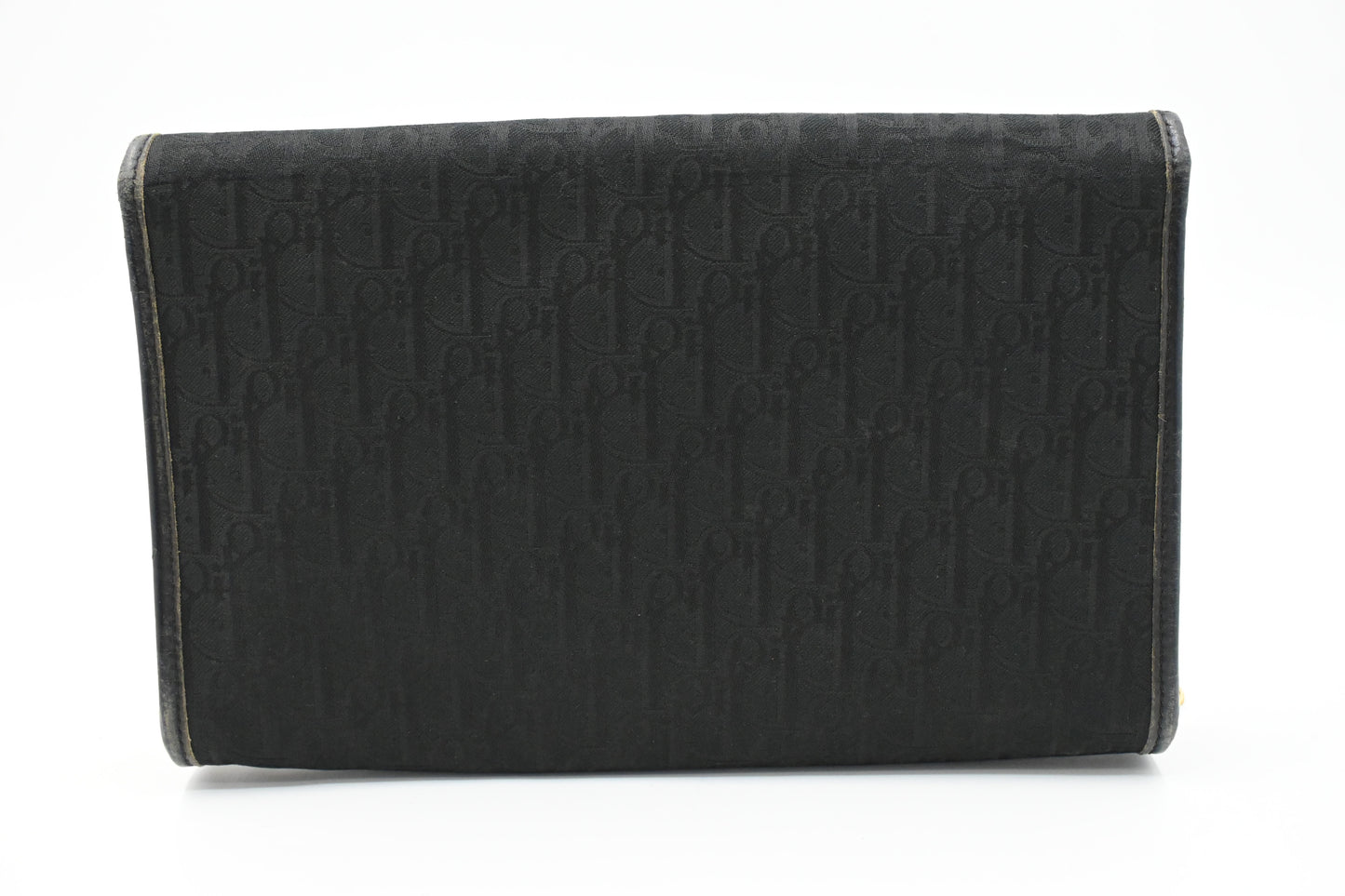 Dior Chain Shoulder Bag in Black Canvas