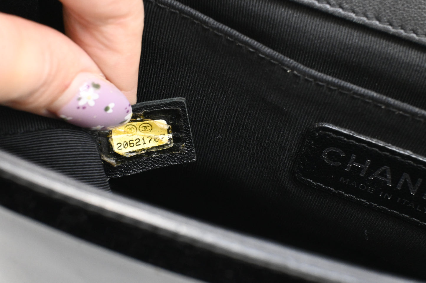 Chanel Boy Medium in Black Patent Leather