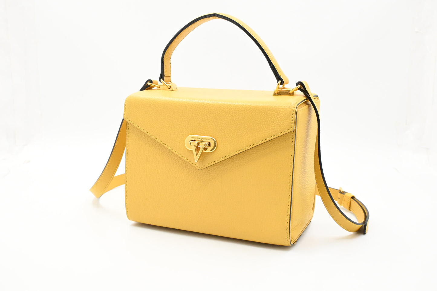 Valentino Vanity in Yellow Leather