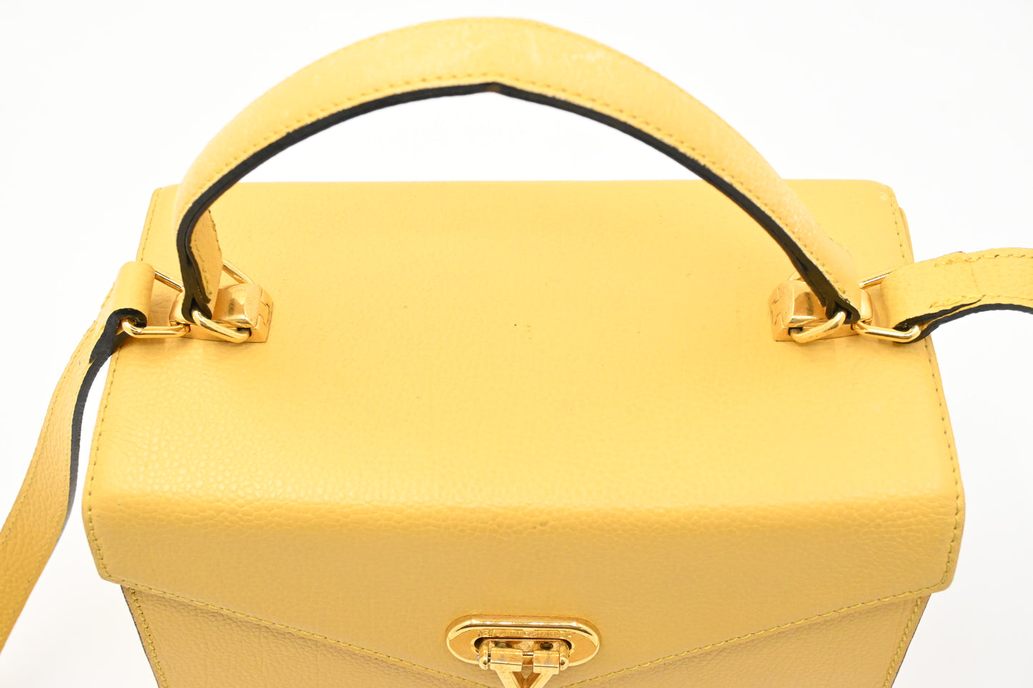 Valentino Vanity in Yellow Leather