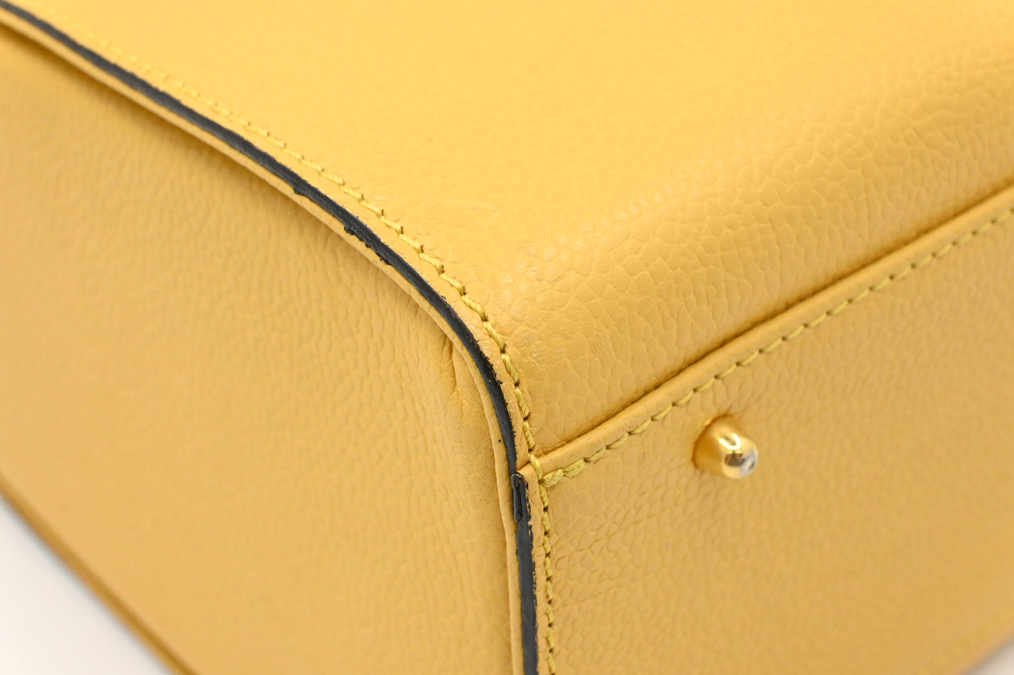 Valentino Vanity in Yellow Leather