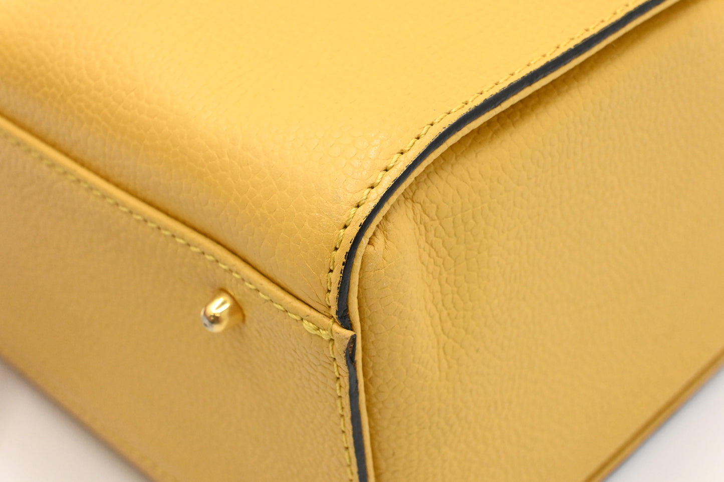 Valentino Vanity in Yellow Leather