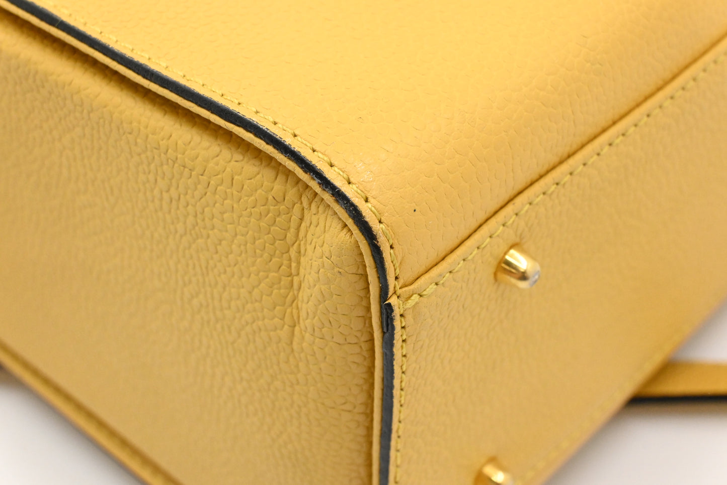 Valentino Vanity in Yellow Leather