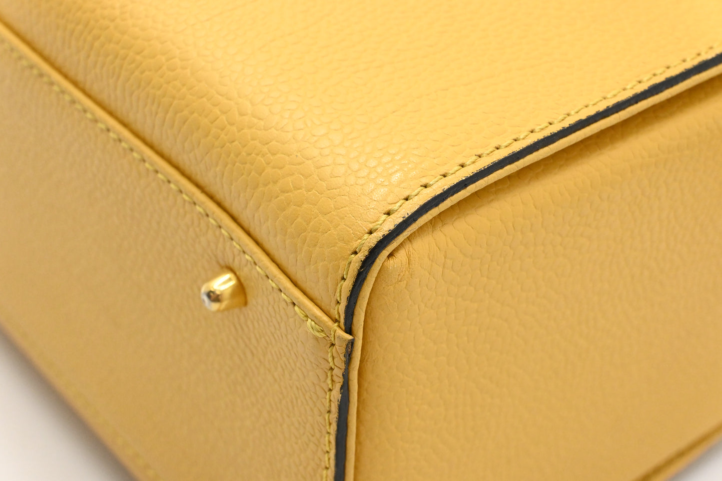Valentino Vanity in Yellow Leather