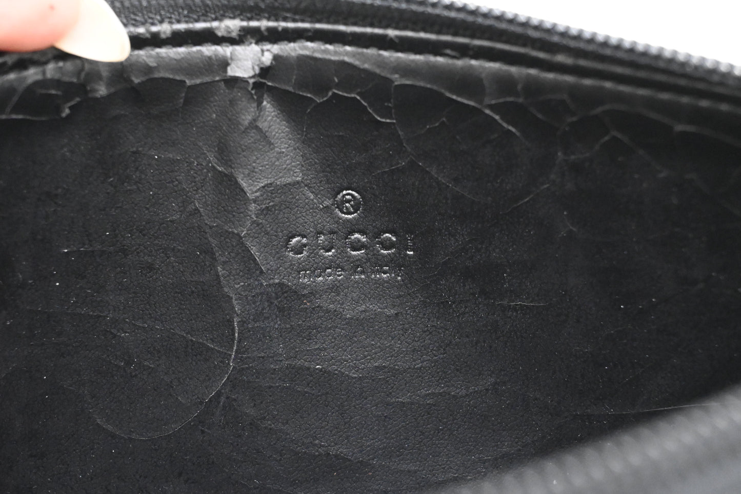 Gucci Pouch in Black Canvas