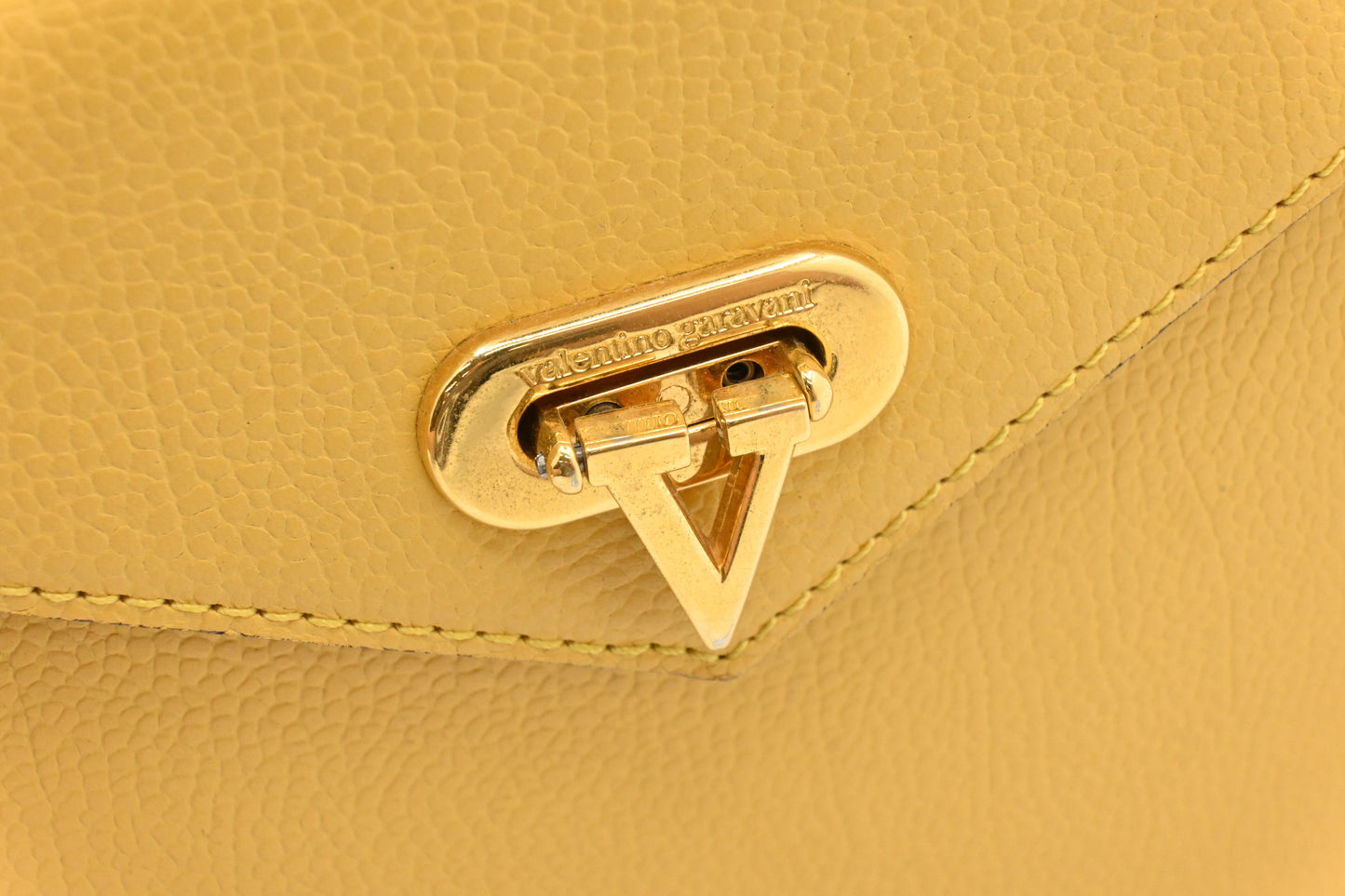 Valentino Vanity in Yellow Leather