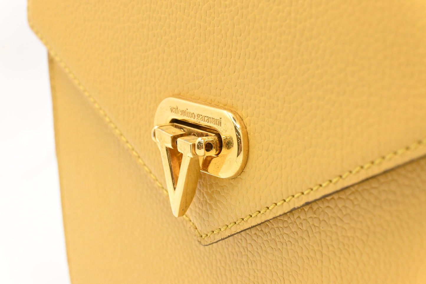 Valentino Vanity in Yellow Leather