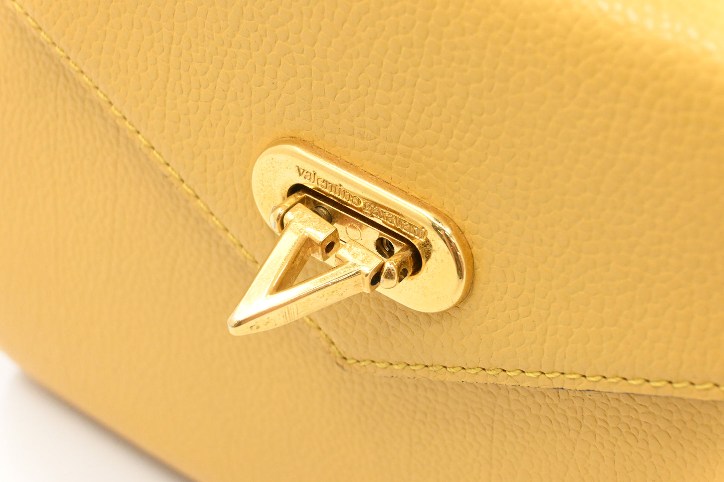 Valentino Vanity in Yellow Leather