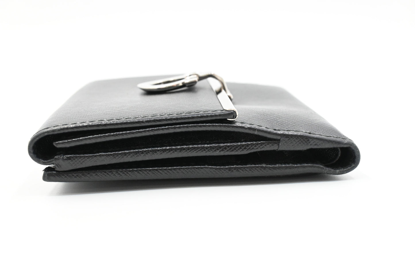 Ferragamo Gancini Wallet in Black Leather
