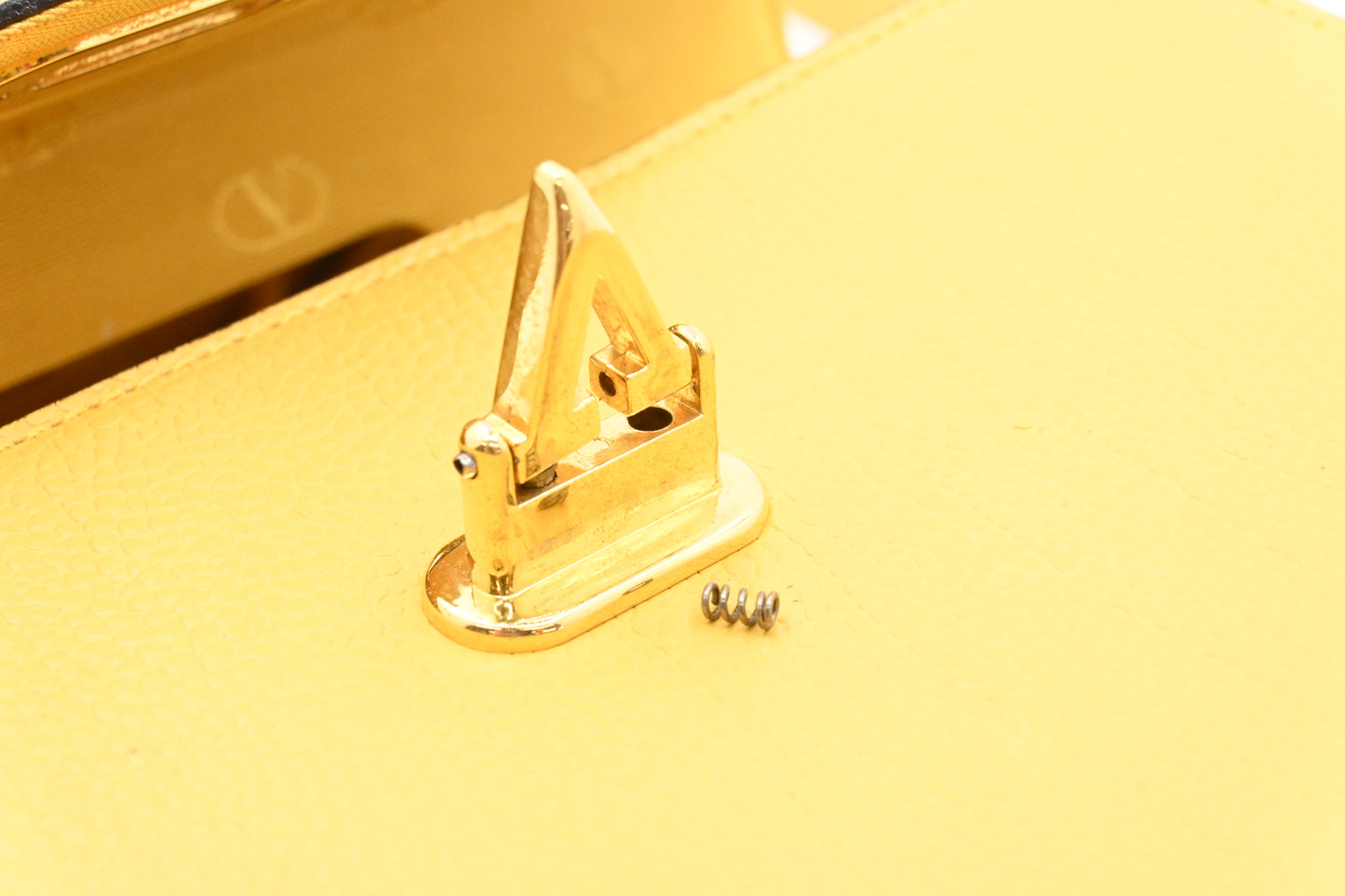 Valentino Vanity in Yellow Leather