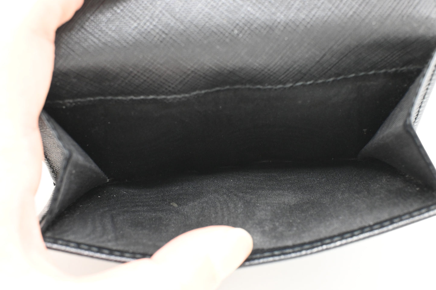 Ferragamo Gancini Wallet in Black Leather