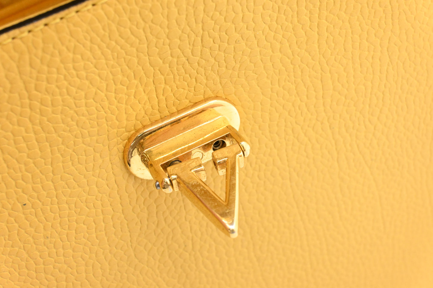 Valentino Vanity in Yellow Leather